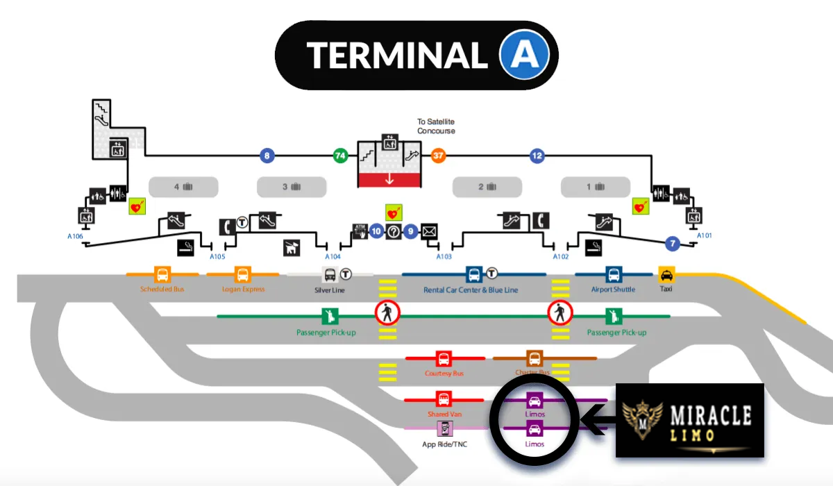 Miracle Limo Boston Logan Pick Up Terminal A